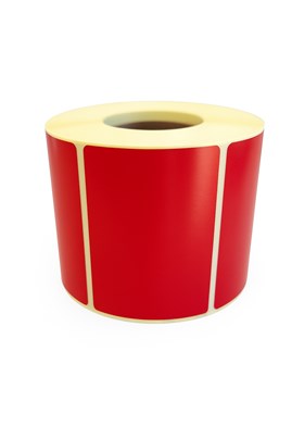 Etykiety termiczne czerwone 60x40 mm – 500 sztuk