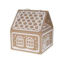 Pudełko świąteczne Domek 300x300x350mm (wym. zewn.) +sznurek