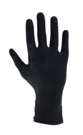 Rękawice Nitrylowe Czarne  „M”  8% Vat