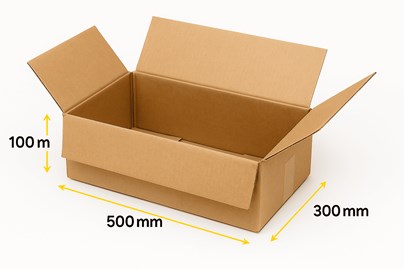 Karton klapowy 500x300x100