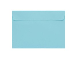 Ozdobna koperta w kolorze błękitnym o gramaturze 120g i wymiarach 114x163
