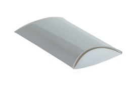 Srebrne pudełko poduszka rozłożone