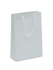 Torby Lakierowane Białe Prążek