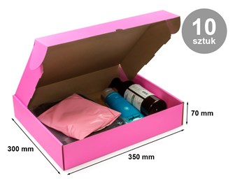 Karton Wykrojnikowy 350x300x70mm Różowe - 10 szt