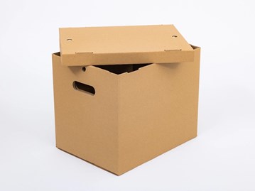 Mocny karton przeprowadzkowy z wiekiem 400x300x330mm(zew) B470 GRUBY