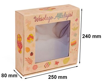 Karton z okienkiem ALLELUJA 250x240x80mm