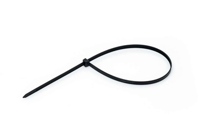 Czarne opaski zaciskowe