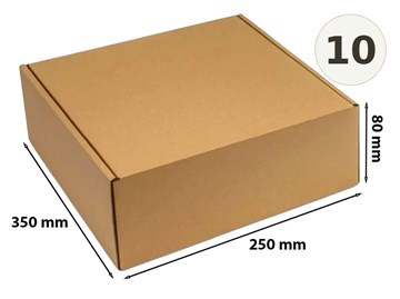 karton wykrojnikowy 350x250x80 mm 10 sztuk
