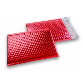 Czerwona koperta bąbelkowa metalizowana C13