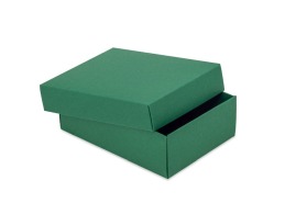 zielone pudełko z tektury