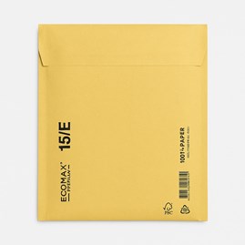 Koperty bąbelkowe papierowe brąz ECOMAX E15-100szt