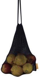 Worek z siatki bawełnianej czarny