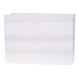 białe torebki upominkowe