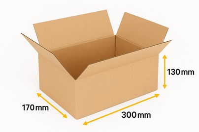 Średni karton klapowy