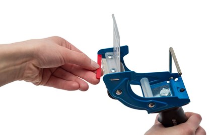 Dyspenser do taśmy Aplikator Podajnik Szwed Niebieski NeoTaper NEO-222