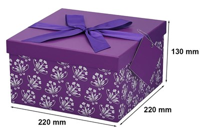 fioletowe pudełko