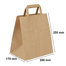 Torba papierowa kraft brązowa