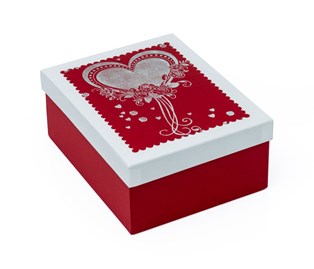 Zestaw pudełek Walentynka czerw. z białym (3)