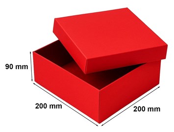 Pudełko Składane Z Wiekiem Czerwone 200x200x90 Pudełko Ozdobne