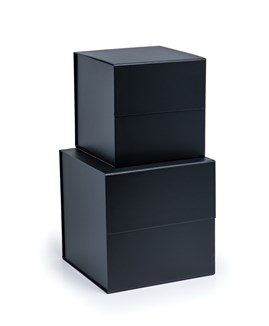 Pudełko Magnetyczne Czarne 280x280x280mm (zew) sześcian, Na prezent