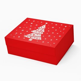 Pudełko Magnetyczne Christmas Czerwone 600x440x200mm (zew) XXL