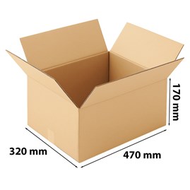 Pudełka klapowe kartonowe  470 x 320 x 170 mm