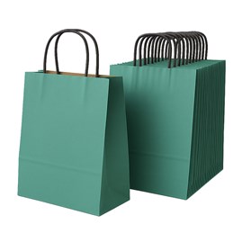 Pakiet - Torba papierowa na prezent 180x80x225 / ZIELONA 10 szt
