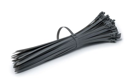 Opaska Zaciskowa z płaskim zamkiem 490/9,5mm Szara