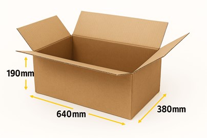 Karton Klapowy 640x380x190mm Paczkomaty Inpost Gabaryt B EB580 5-warst