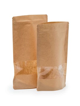 Doypack JAPAN KRAFT 250ml Małe Okno - 25 szt.