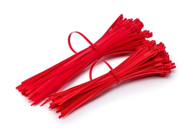 Opaski Zaciskowe dla sali zabaw 400/8mm Czerwone