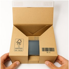 FixBox 150x100x55mm Pudełko z elastyczną folią zabezpieczającą telefon