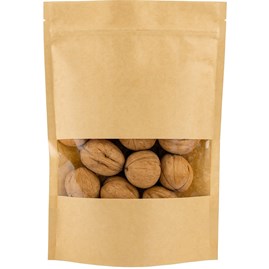 Doypack JAPAN KRAFT 3000 ml 210×310×110 mm małe okno 25 sztuk