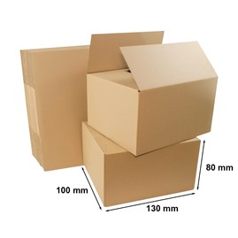 Kartony klapowe 130x100x80mm, 10 sztuk