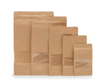 Doypack LIGHT KRAFT 750ml Małe Okno - 25 szt.