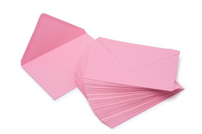 Koperty ozdobne B6 / Różowe Jasne / 120gsm 50szt