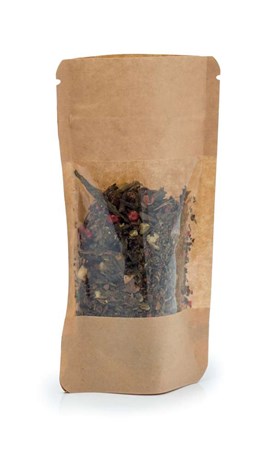 Doypack LIGHT KRAFT 500ml Duże Okno - 25 szt.