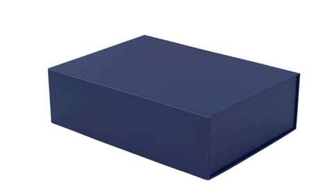 Pudełko magnetyczne 430x330x100mm Granatowe na prezent ozdobne A3