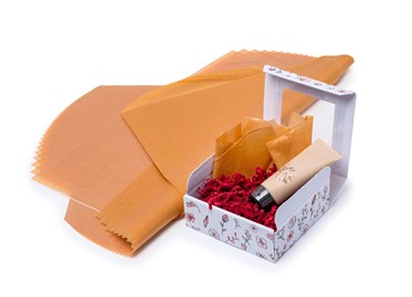 Bibuła Gładka 38x50cm Łososiowa - 100 arkuszy