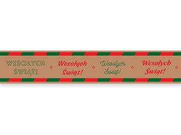 Taśma Świąteczna Papierowa WŚx4 48mm/50m