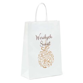 Torba Świąteczna Papierowa Bombka 240x100x340