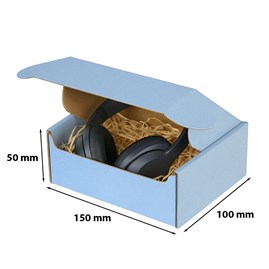 Pudełko prezentowe Fasonowe 150x100x50mm(zewn) Niebieskie