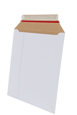 Koperta kartonowa A4 255x360 mm biała Fala E – do wysyłki dokumentów