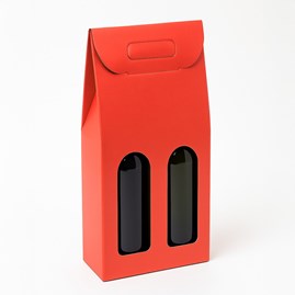 Pudełko K-872 na wino podwójne Czerwone