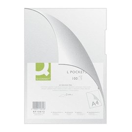 Obwoluta na dokumenty A4 L Transp. groszkowe 100sz