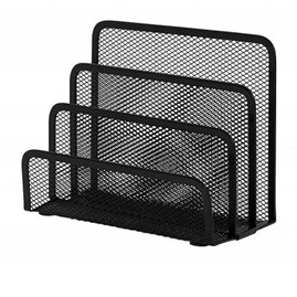 Sorter koresp. Q-Connect metal siatka 3prz. Czarny