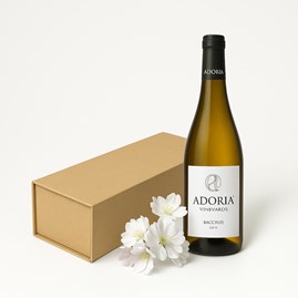 Pudełko na 1 wino KRAFT z magnesem 320x88x85mm