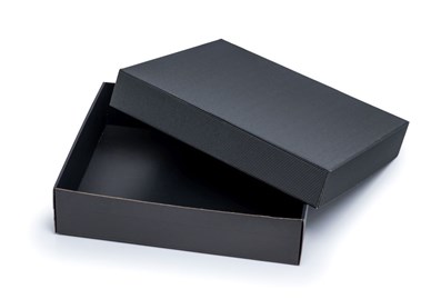 Pudełko karbowane czarne 350x300x90mm