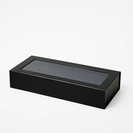 Pudełko Magnetyczne Czarne Z Okienkiem 345x150x55mm (zew) F2