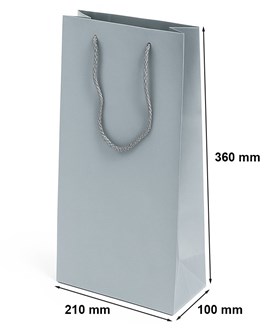 Torby prezentowe - srebrna i niebieska